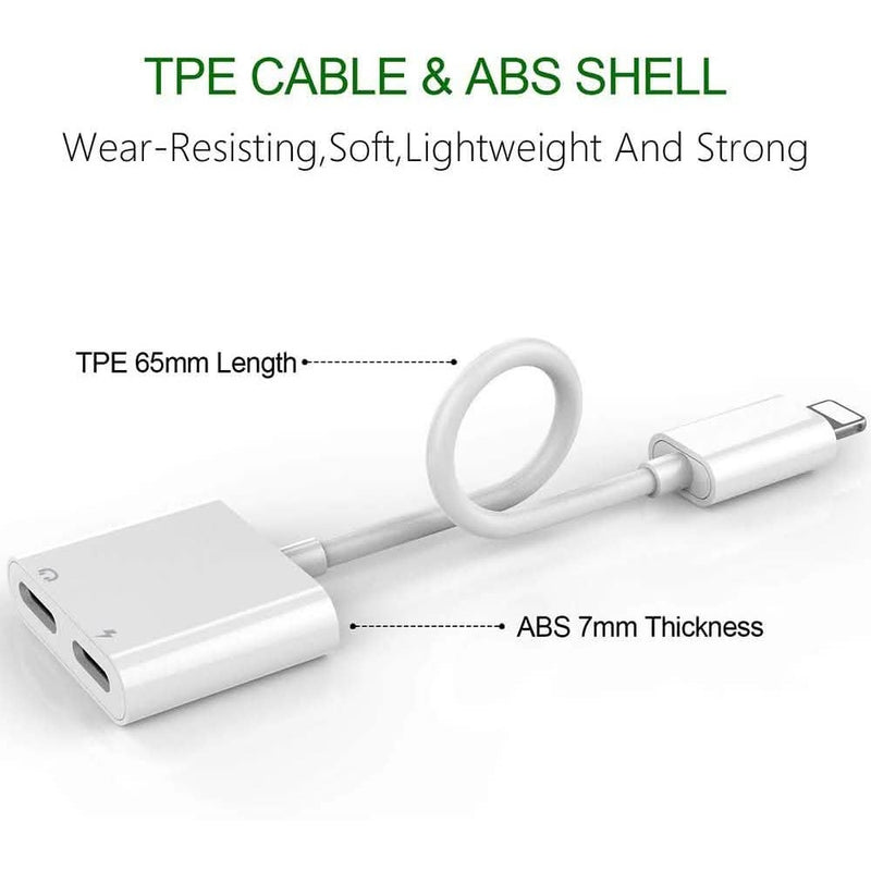 2-in-1 Lightning adapter cable construction detail