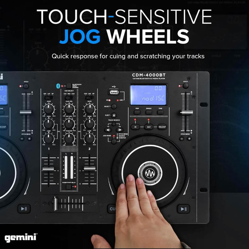 Gemini Sound CDM-4000BT DJ Mixer (Refurbished) Audio Accessories - DailySale