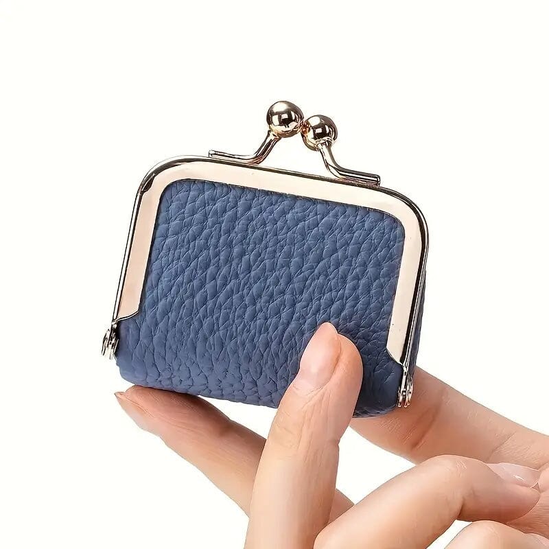 Genuine Leather Vintage-Inspired Coin Purse with Kiss Lock Handbags & Wallets - DailySale