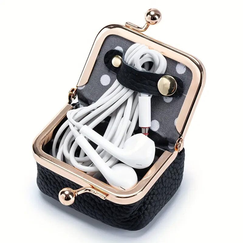 Genuine Leather Vintage-Inspired Coin Purse with Kiss Lock Handbags & Wallets - DailySale