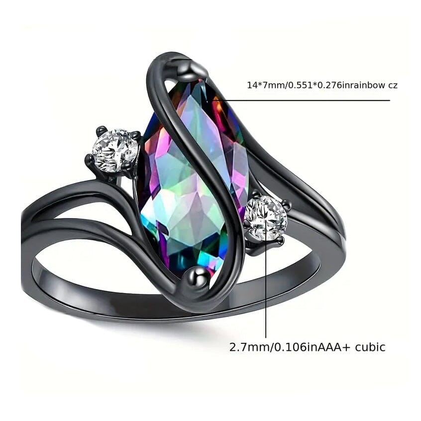 Geometric Zircon Women's Ring Rings - DailySale