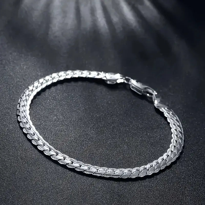 Gleaming Treasure Elegant 925 Sterling Silver Bracelet Bracelets - DailySale