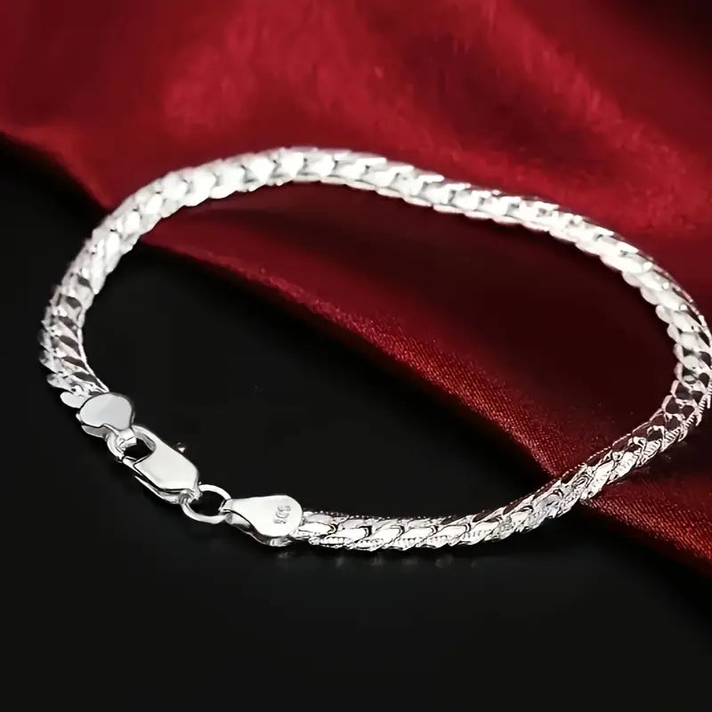 Gleaming Treasure Elegant 925 Sterling Silver Bracelet Bracelets - DailySale