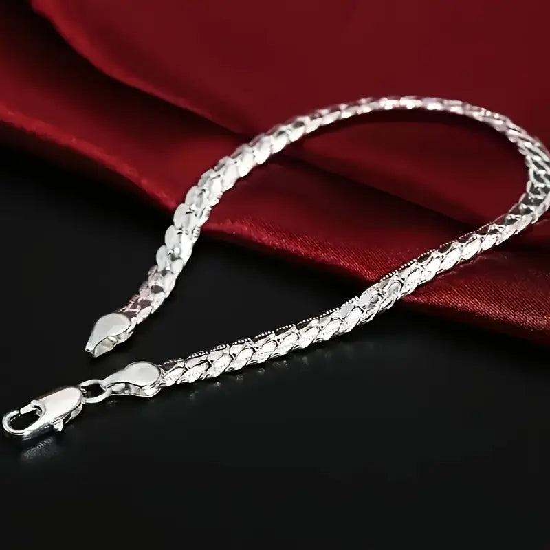 Gleaming Treasure Elegant 925 Sterling Silver Bracelet Bracelets - DailySale