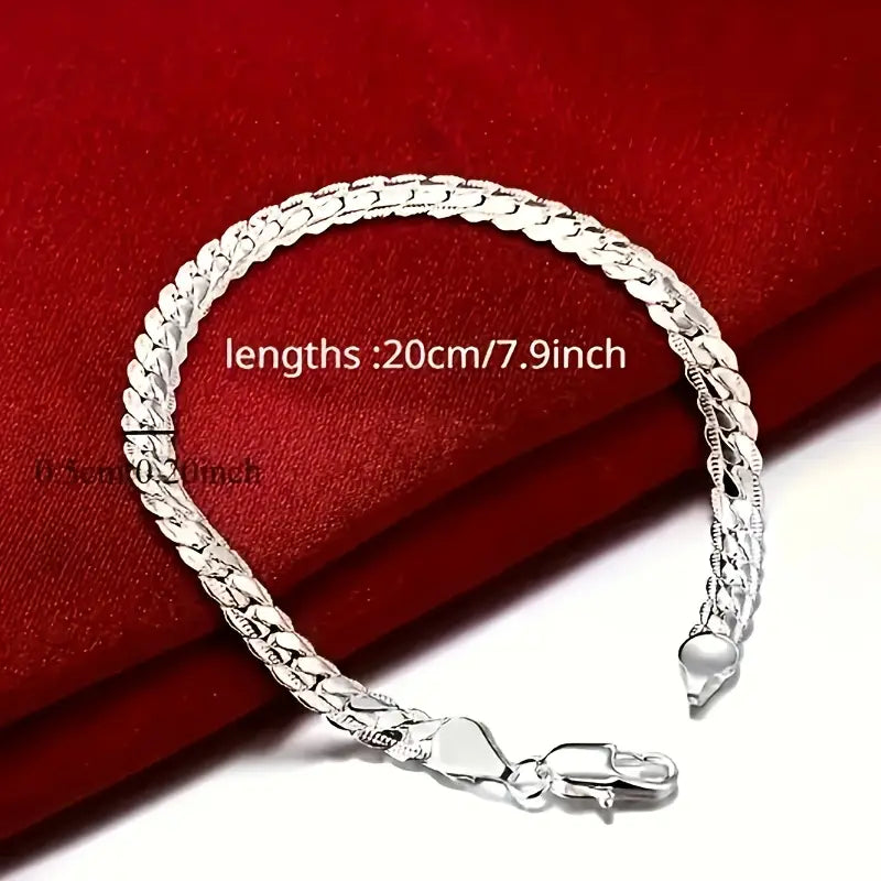 Gleaming Treasure Elegant 925 Sterling Silver Bracelet Bracelets - DailySale