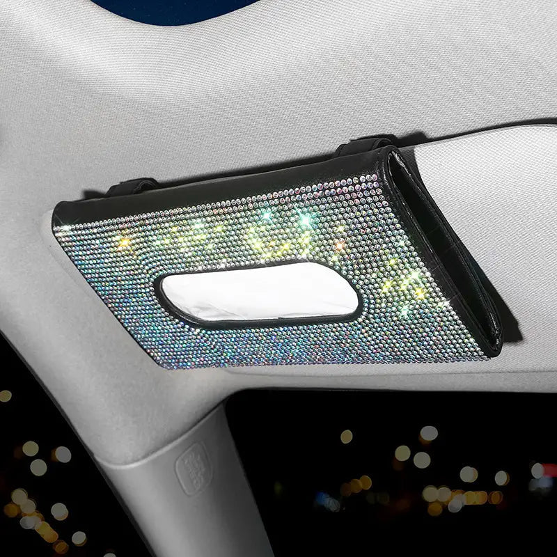 Glitter Sunscreen Tissue Box Automotive Colorful - DailySale