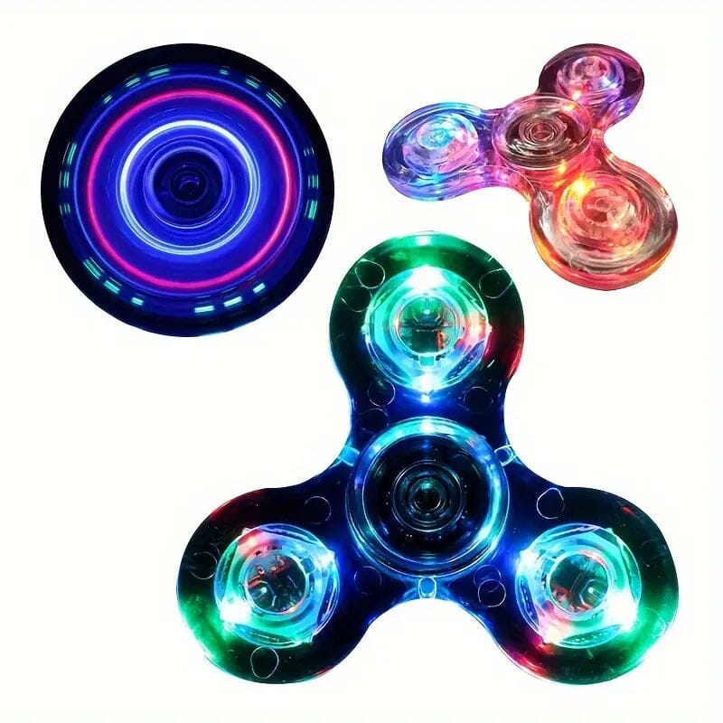 Glow-in-the-Dark LED Fidget Spinner Toys & Games - DailySale