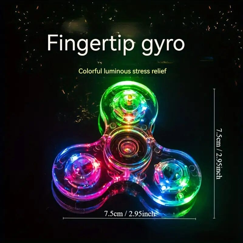 Glow-in-the-Dark LED Fidget Spinner Toys & Games - DailySale