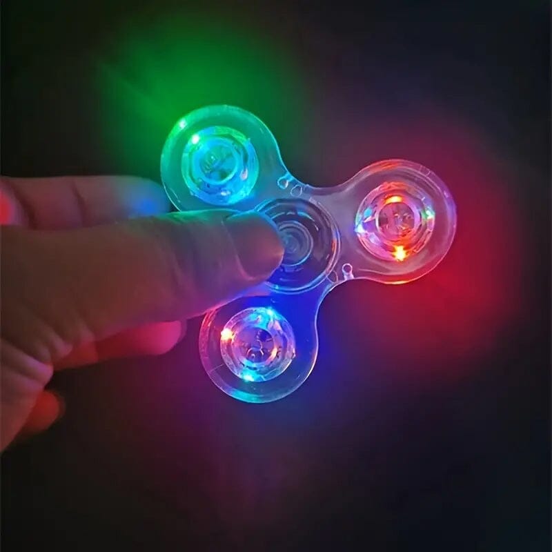 Glow-in-the-Dark LED Fidget Spinner Toys & Games - DailySale