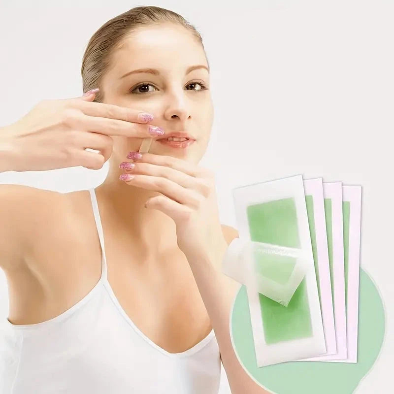 Green Aloe Vera Hair Removal Wax Strips Beauty & Personal Care - DailySale