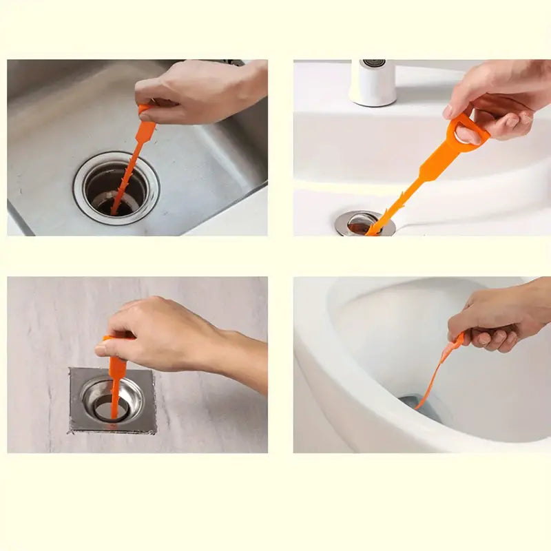 Hair Drain Clog Remover Tool For Sewer, Kitchen Sink, Bathroom Tub Bath - DailySale