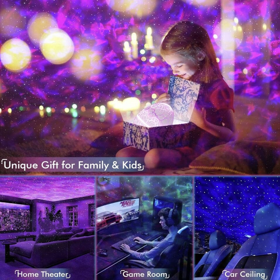 Hakol Star Projector + Bluetooth Speaker Combo for Bedroom Indoor Lighting - DailySale