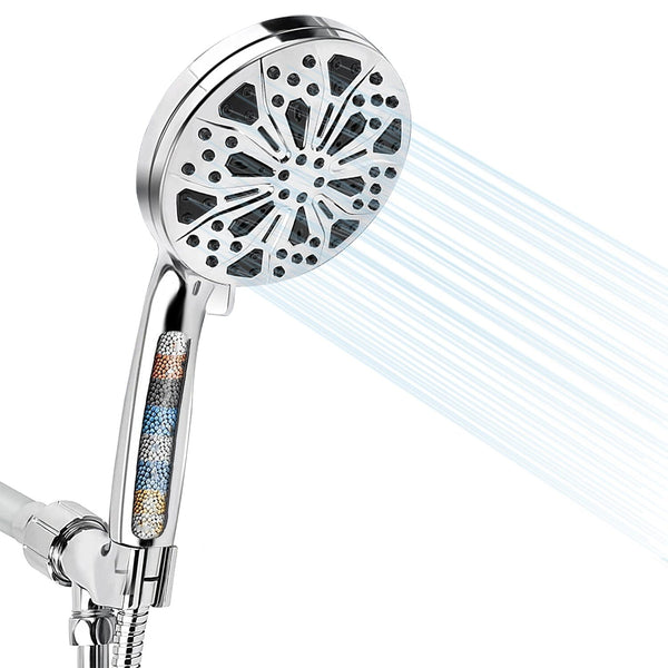 Handheld Filtered High Pressure Shower Head Bath - DailySale