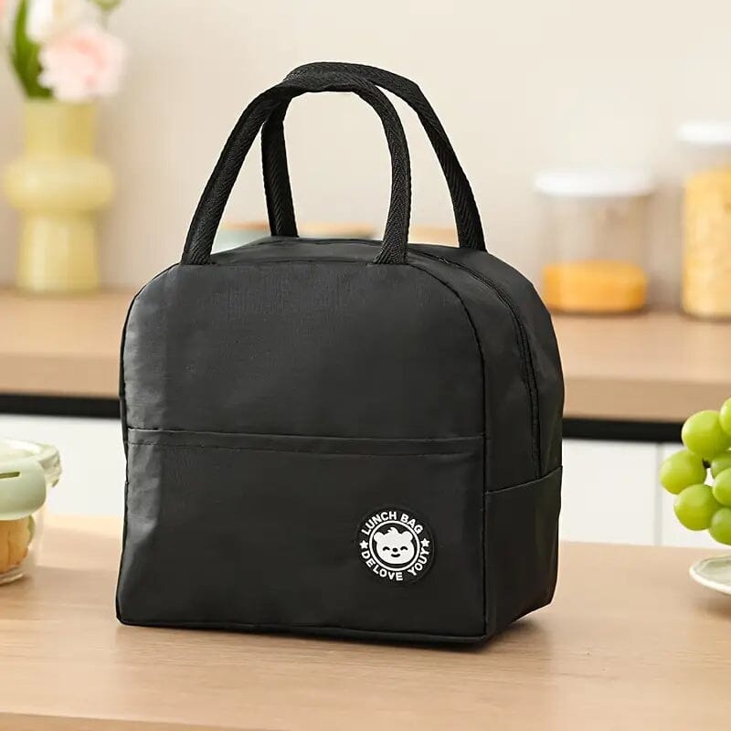 Handheld Lunch Box Insulation Bag Bags & Travel Black - DailySale