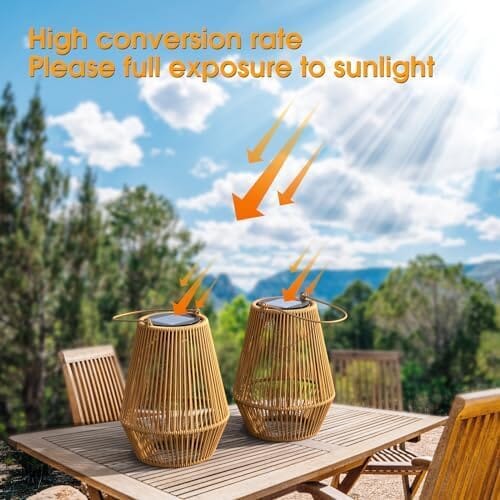 Hanging Solar Woven Lantern Solar Lamp Lights Decoration Outdoor Lighting - DailySale