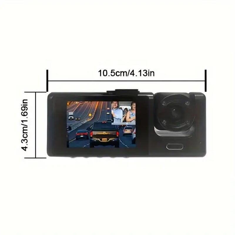 HD 1080P Car Dual Camera with IR Night Vision Loop Recording 2" IPS Screen Automotive - DailySale