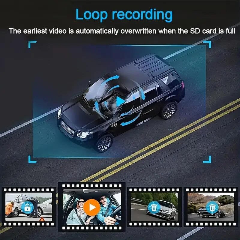 HD 1080P Car Dual Camera with IR Night Vision Loop Recording 2" IPS Screen Automotive - DailySale