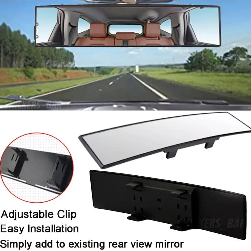 HD Wide-Angle Rearview Mirror for Cars, SUVs and Trucks Automotive - DailySale