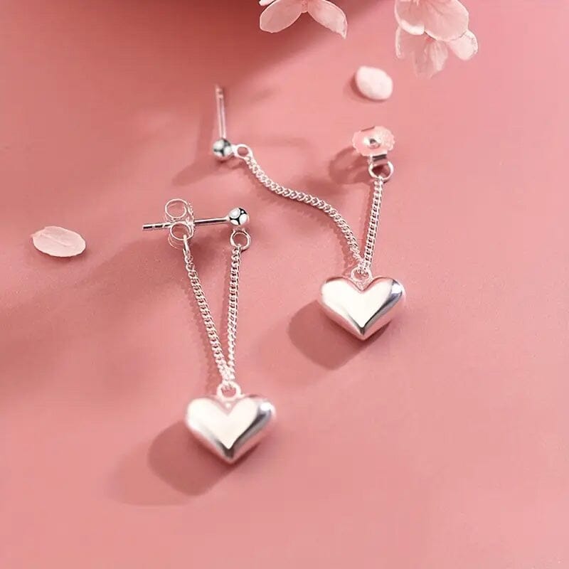 Heart Chain Design Earrings Earrings - DailySale