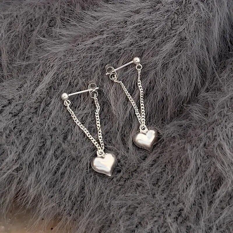 Heart Chain Design Earrings Earrings - DailySale