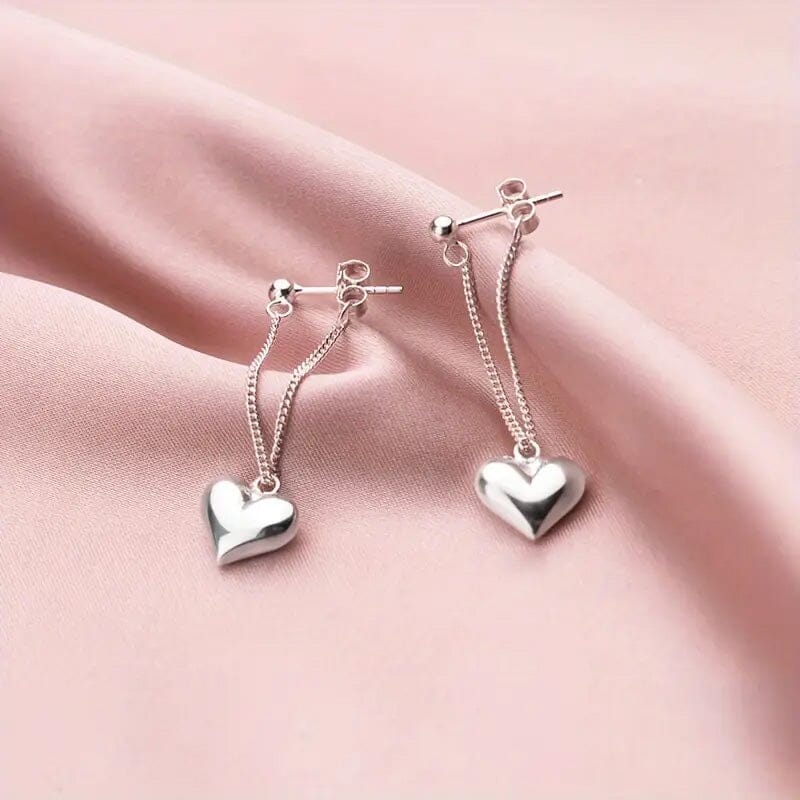 Heart Chain Design Earrings Earrings - DailySale