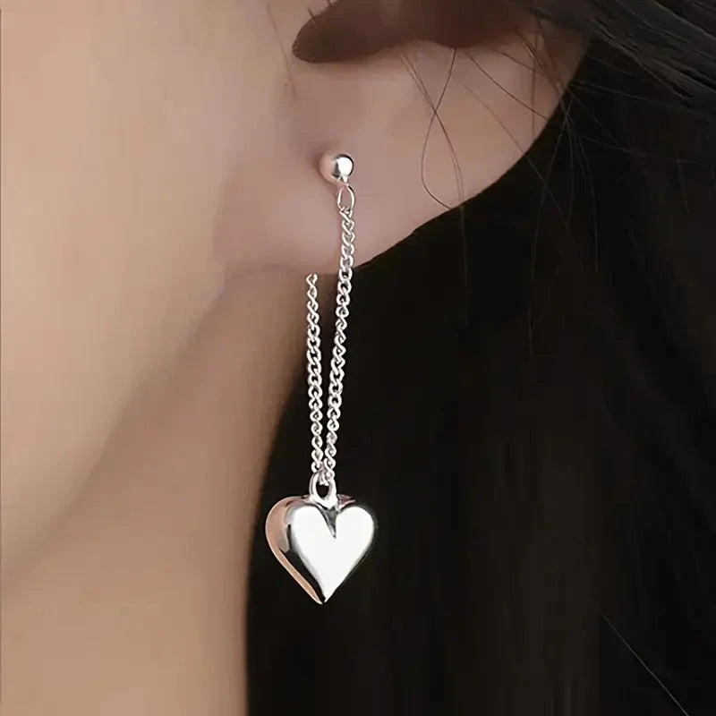 Heart Chain Design Earrings Earrings - DailySale