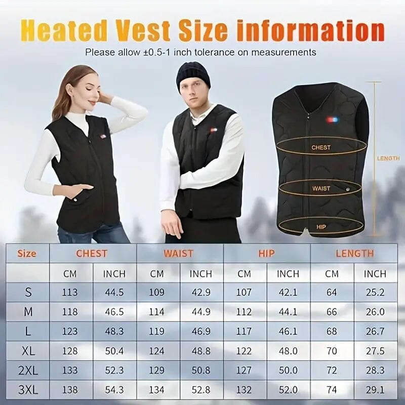 Heated Vest Electric Thermal Warm Jacket Women's Outerwear - DailySale