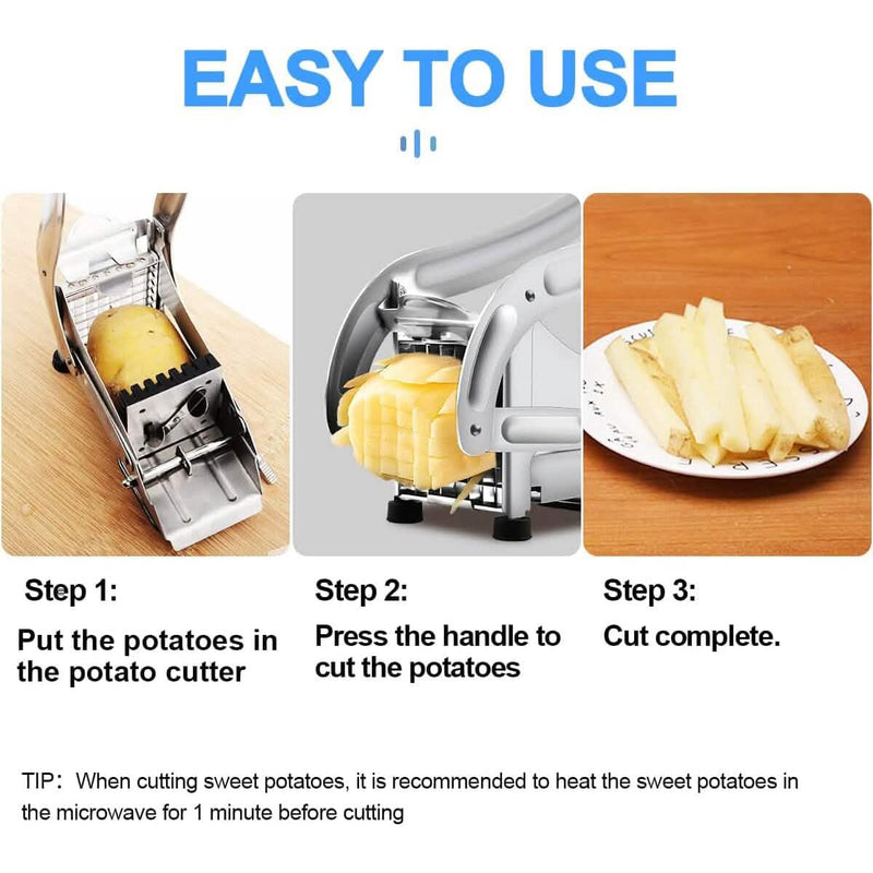 Heavy Duty Stainless Steel Potato Cutter Kitchen Tools & Gadgets - DailySale