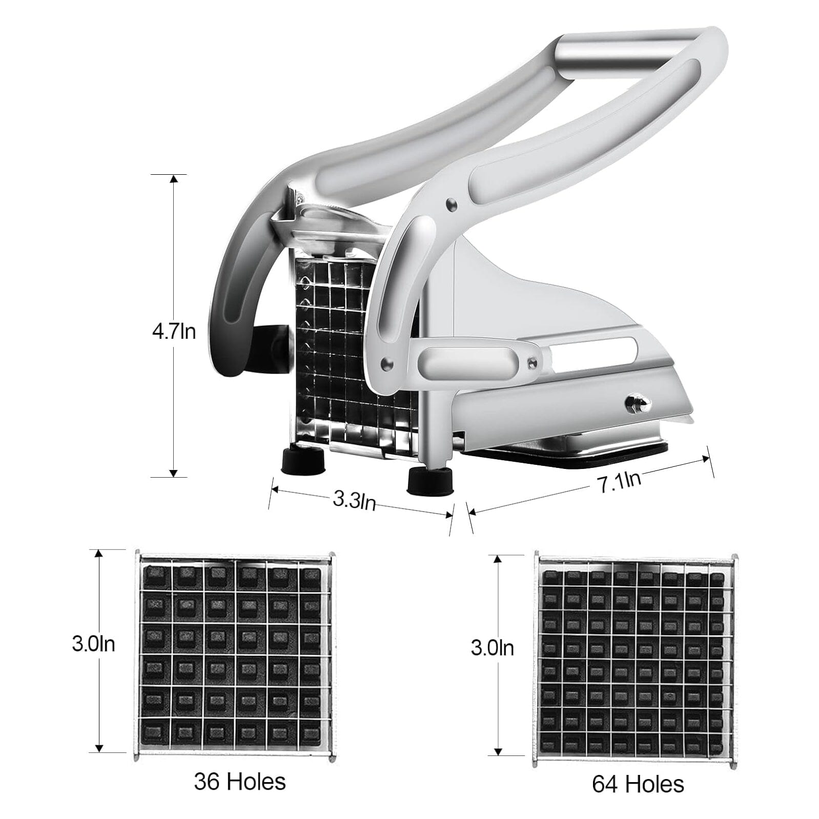 Heavy Duty Stainless Steel Potato Cutter Kitchen Tools & Gadgets - DailySale