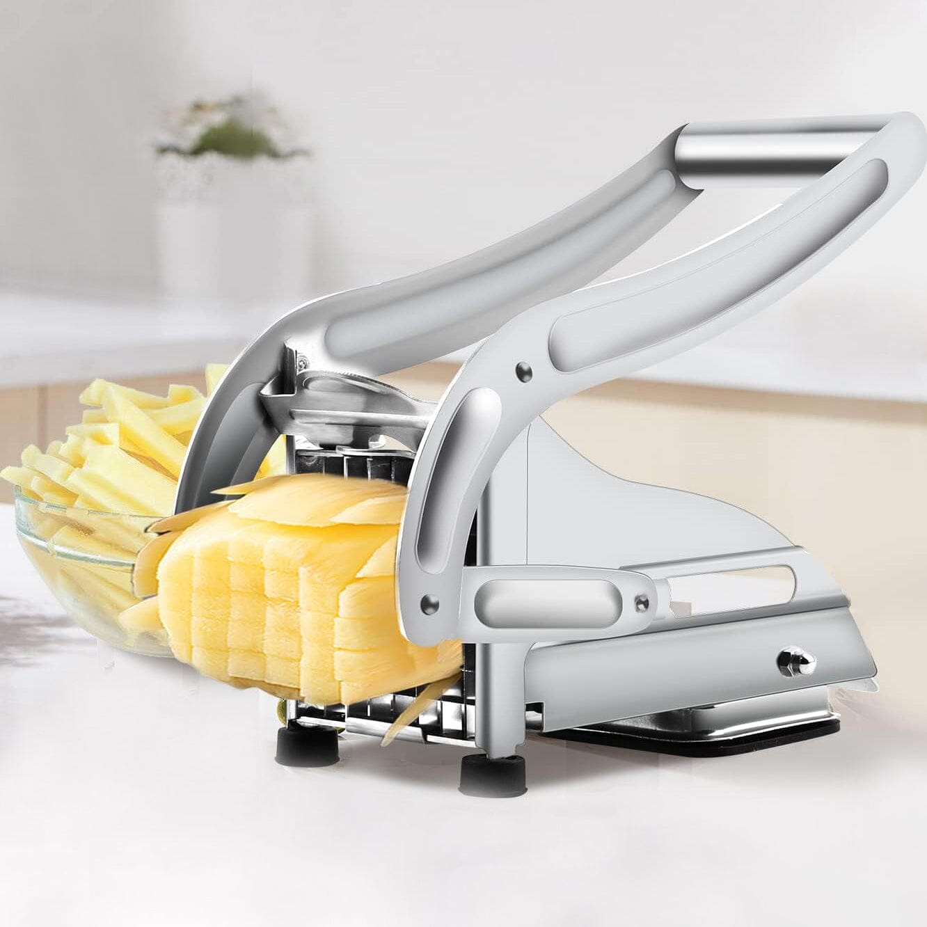 Heavy Duty Stainless Steel Potato Cutter Kitchen Tools & Gadgets - DailySale