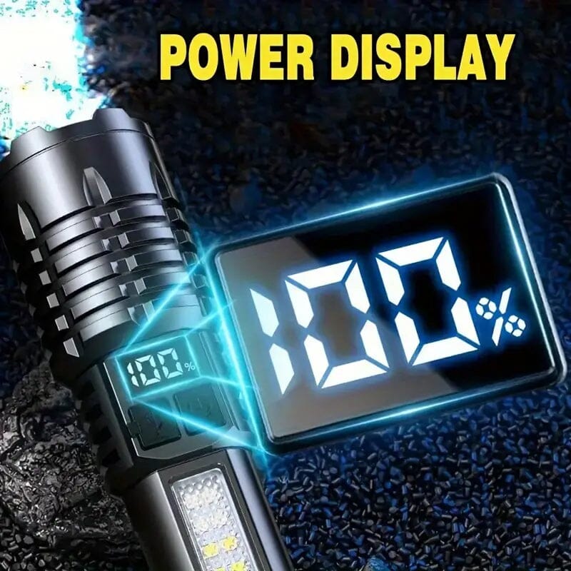 High Lumens Rechargeable LED Flashlights with Built In Battery Sports & Outdoors - DailySale