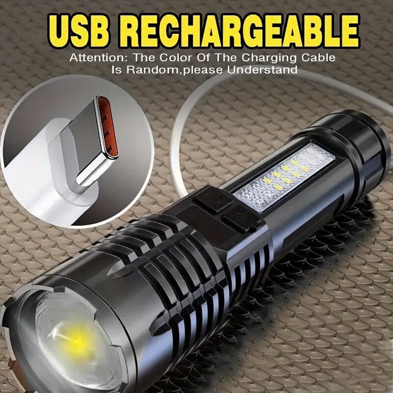 High Lumens Rechargeable LED Flashlights with Built In Battery Sports & Outdoors - DailySale