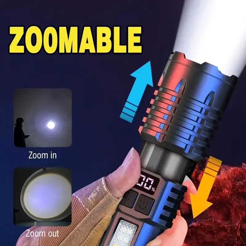 High Lumens Rechargeable LED Flashlights with Built In Battery Sports & Outdoors - DailySale