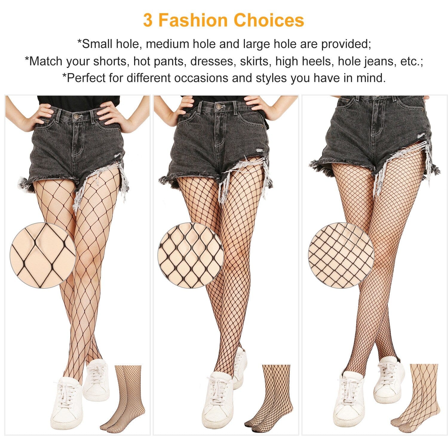 High Waist Pantyhose Stretchy Mesh Hollow Out Stockings Women's Swimwear & Lingerie - DailySale