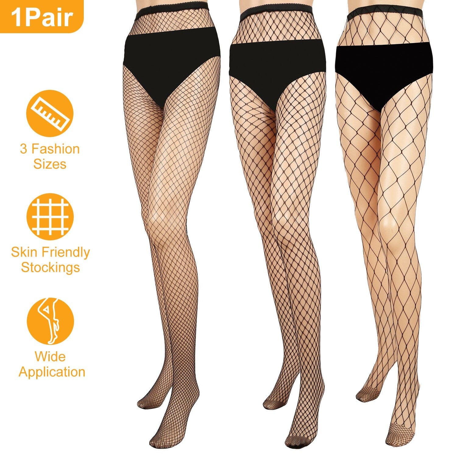 High Waist Pantyhose Stretchy Mesh Hollow Out Stockings Women's Swimwear & Lingerie - DailySale