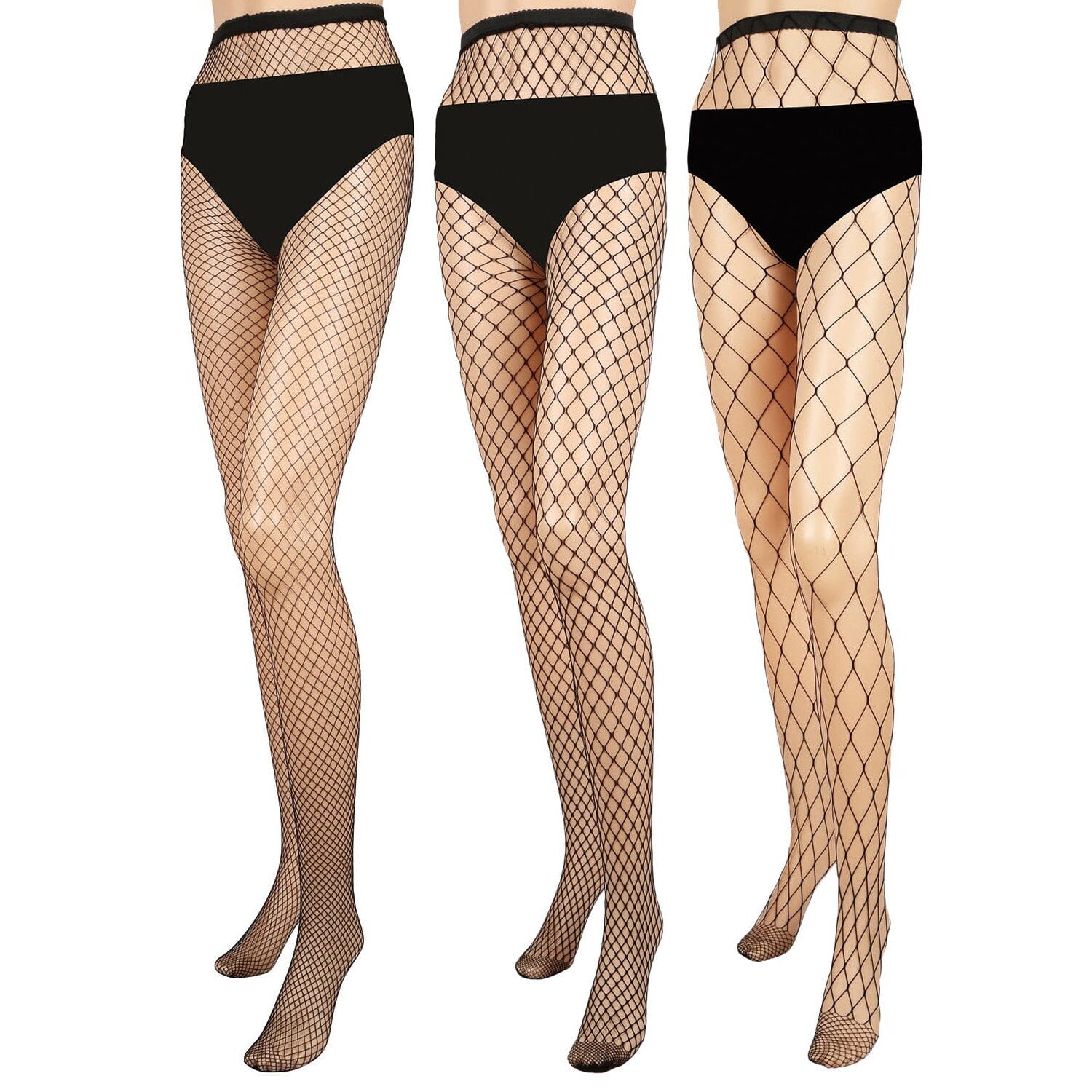 High Waist Pantyhose Stretchy Mesh Hollow Out Stockings Women's Swimwear & Lingerie - DailySale