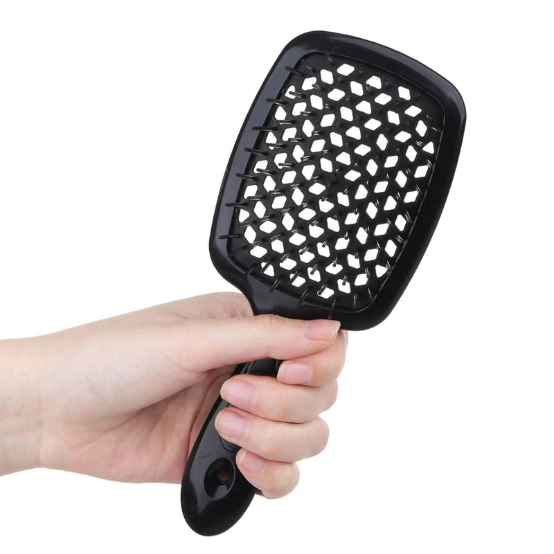 Hollow Out Hairdressing Comb Anti-Static Detangling Hair Brush Scalp Massage Hair Brush For All Hair Types Beauty & Personal Care - DailySale