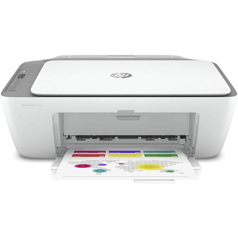 HP DeskJet 2755 All-in-One Inkjet Printer Scanner and Copier (Refurbished) Computer Accessories - DailySale