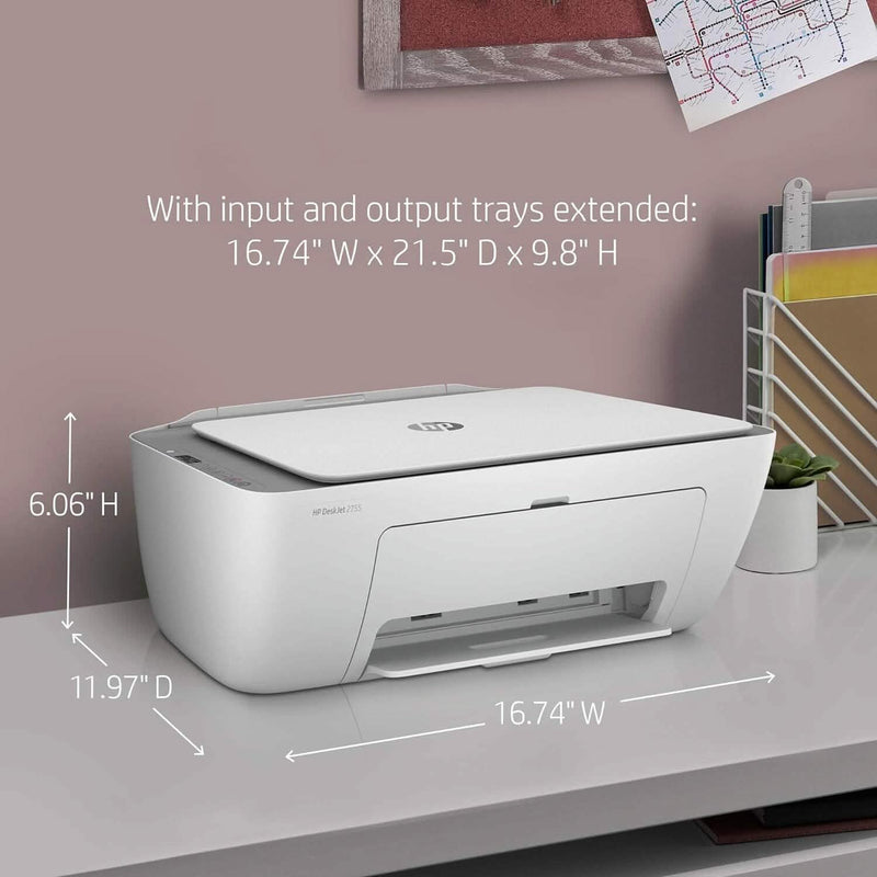 HP DeskJet 2755 All-in-One Inkjet Printer Scanner and Copier (Refurbished) Computer Accessories - DailySale