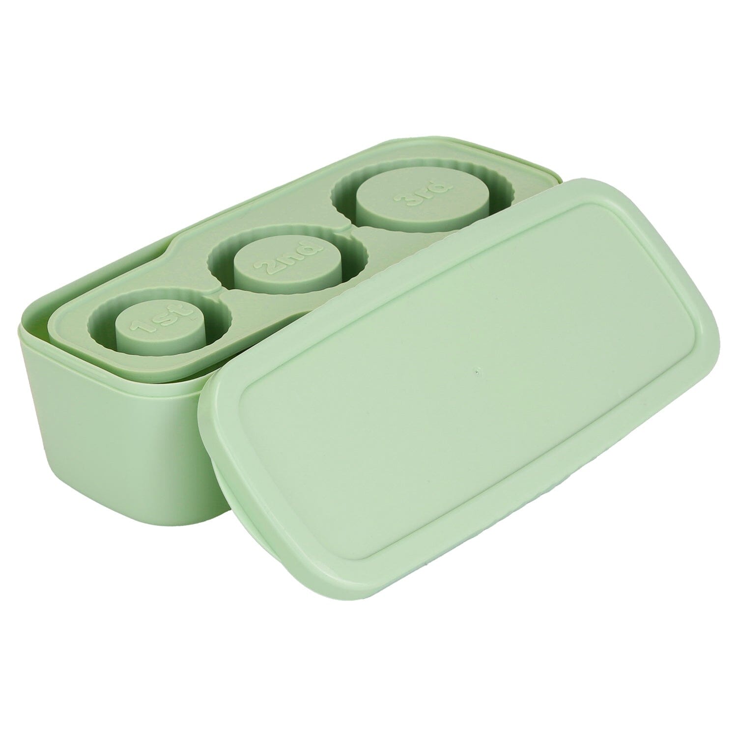 Ice Cube Tray Fit For 20oz/30oz/40oz Stanley Cup Easy Release Silicone Hallow Cylinder Kitchen Tools & Gadgets Green - DailySale