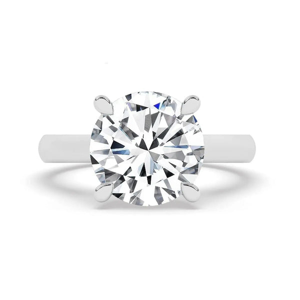 IGI, F/VS1, 5CT Solitaire Lab-Grown Round Diamond Engagement Ring 18K White Gold Rings 4 - DailySale