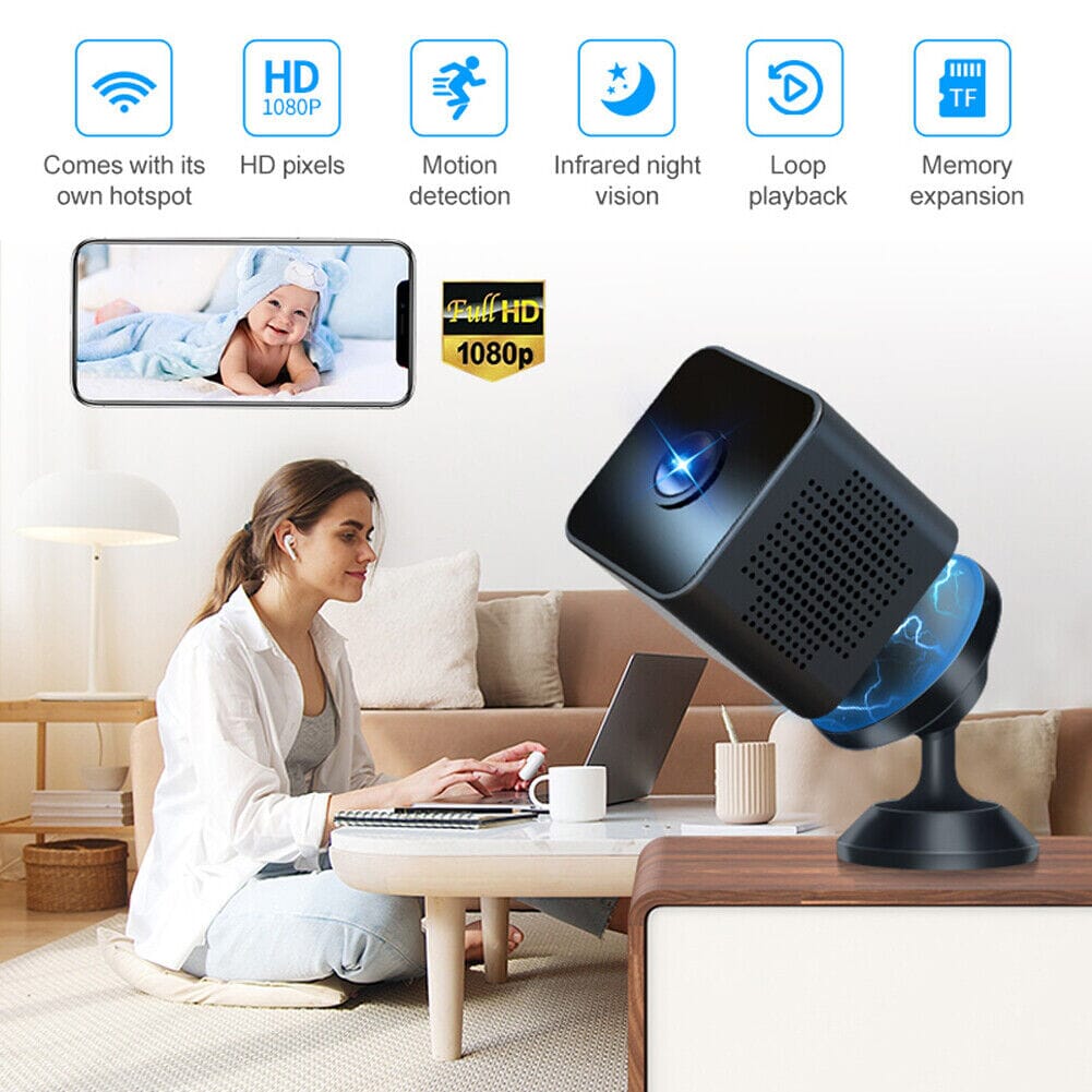 Indoor Surveillance Camera 1080p Wireless Security Camera Smart Home & Security - DailySale