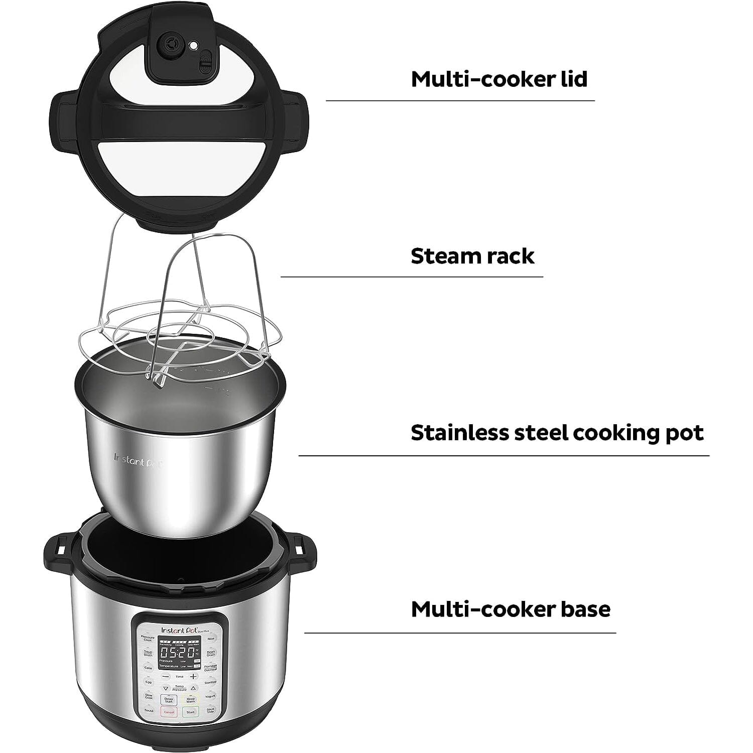 Instant Pot DUO Plus 6qt 9-in-1 Multi- Use Programmable Slow Cooker Kitchen Appliances - DailySale