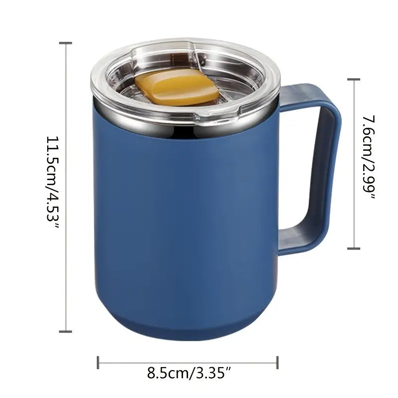 Insulated Coffee Mug with Handle and Lid, Double Wall Vacuum Coffee Mug Sports & Outdoors - DailySale