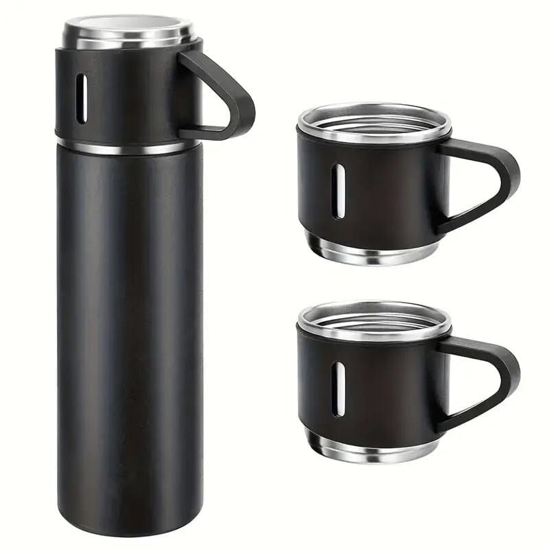 Insulated Stainless Steel Vacuum Flask Set Sports & Outdoors - DailySale