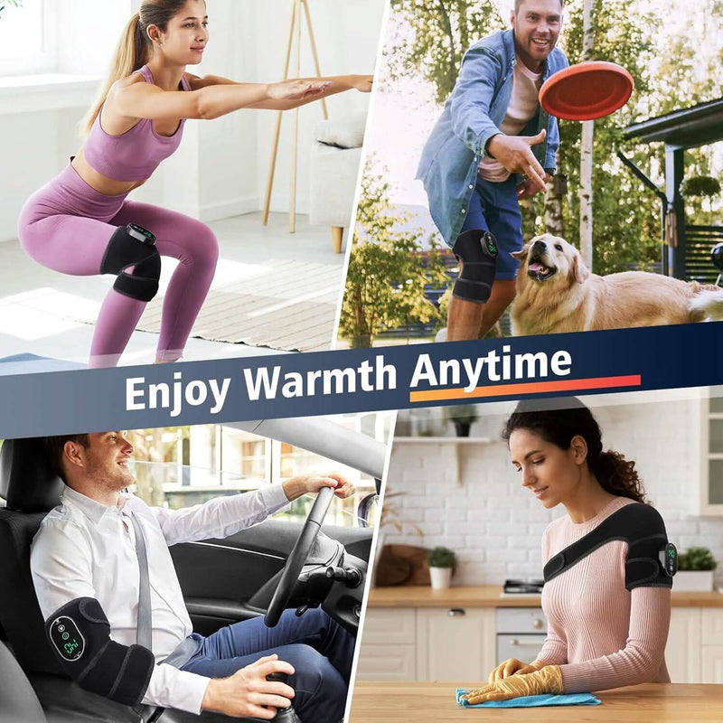 Intelligent Heat Therapy Cordless Knee Brace Wrap Wellness - DailySale