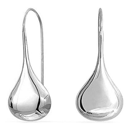 Italian Sterling Silver Puffed Teardrop Earrings Earrings - DailySale