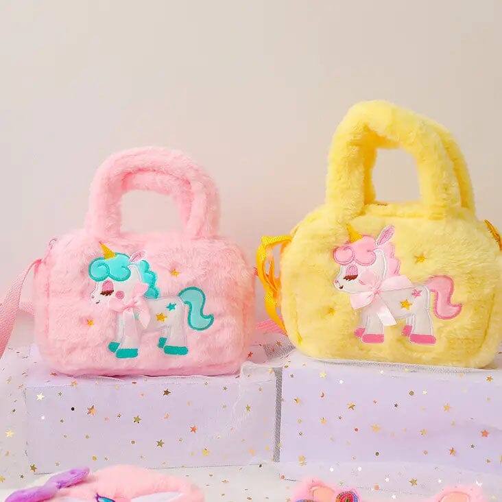 Kawaii Unicorn Pattern Plush Bag Bags & Travel - DailySale