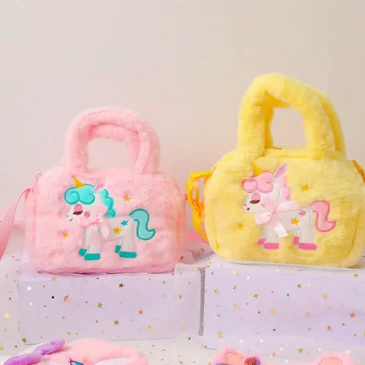 Kawaii Unicorn Pattern Plush Bag Bags & Travel - DailySale