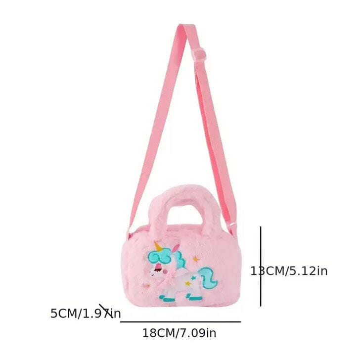 Kawaii Unicorn Pattern Plush Bag Bags & Travel - DailySale